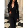 imagePRETTYGARDEN Womens Sexy Bodycon Jumpsuit Long Sleeve Zipper One Piece Romper Outfits Clubwear