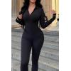 imagePRETTYGARDEN Womens Sexy Bodycon Jumpsuit Long Sleeve Zipper One Piece Romper Outfits Clubwear