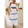 imagePRETTYGARDEN Womens Summer 2 Piece Beach Outfit Casual Sleeveless Cropped Tank Top High Waisted Maxi Skirt Set