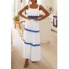 imagePRETTYGARDEN Womens Summer 2 Piece Beach Outfit Casual Sleeveless Cropped Tank Top High Waisted Maxi Skirt Set