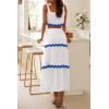 imagePRETTYGARDEN Womens Summer 2 Piece Beach Outfit Casual Sleeveless Cropped Tank Top High Waisted Maxi Skirt Set