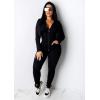 imagePRETTYGARDEN Womens Two Piece Tracksuit Set Long Sleeve Zipper Hoodie Jacket with Sweatpants Sweatsuit Jogger Workout Set