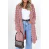 imagePRETTYGARDEN Womens Winter Faux Fur Jackets Fall Fashion Open Front Long Shaggy Coat Outerwear