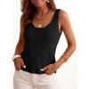 imagePRETTYGARDEN Crochet Tops for Women 2026 Resort Wear Summer Boho Sleeveless Sweater Tank Tops Beach Vacation Spring ClothesBlack