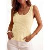 imagePRETTYGARDEN Crochet Tops for Women 2026 Resort Wear Summer Boho Sleeveless Sweater Tank Tops Beach Vacation Spring ClothesLight Apricot