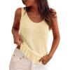 imagePRETTYGARDEN Crochet Tops for Women 2026 Resort Wear Summer Boho Sleeveless Sweater Tank Tops Beach Vacation Spring ClothesLight Apricot