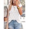 imagePRETTYGARDEN Crochet Tops for Women 2026 Summer Sweater Vest Knit Cap Sleeve Hollow Out Tank Coverup Spring Fashion ClothingWhite