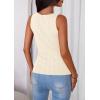 imagePRETTYGARDEN Sleeveless Button Down Shirts for Women Summer 2026 Going Out Ribbed Knit Tank Tops Y2K Clothes Trendy Vest TopsApricot