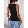 imagePRETTYGARDEN Sleeveless Button Down Shirts for Women Summer 2026 Going Out Ribbed Knit Tank Tops Y2K Clothes Trendy Vest TopsBlack