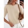 imagePRETTYGARDEN Women Spring Short Sleeve Cardigan Sweaters Button Down Knit Shirt Blouse Dressy Casual Tops 2026 Summer OutfitsLight Khaki
