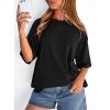 imagePRETTYGARDEN Womens 2026 Spring Going Out Tops Casual Short Sleeve Crewneck Loose Fit Basic Oversized T Shirts Summer OutfitsBlack