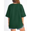 imagePRETTYGARDEN Womens 2026 Spring Going Out Tops Casual Short Sleeve Crewneck Loose Fit Basic Oversized T Shirts Summer OutfitsDark Green