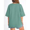 imagePRETTYGARDEN Womens 2026 Spring Going Out Tops Casual Short Sleeve Crewneck Loose Fit Basic Oversized T Shirts Summer OutfitsLight Green