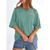 imagePRETTYGARDEN Womens 2026 Spring Going Out Tops Casual Short Sleeve Crewneck Loose Fit Basic Oversized T Shirts Summer OutfitsLight Green