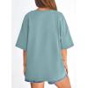 imagePRETTYGARDEN Womens 2026 Spring Going Out Tops Casual Short Sleeve Crewneck Loose Fit Basic Oversized T Shirts Summer OutfitsSage Green