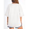 imagePRETTYGARDEN Womens 2026 Spring Going Out Tops Casual Short Sleeve Crewneck Loose Fit Basic Oversized T Shirts Summer OutfitsWhite