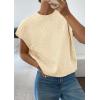 imagePRETTYGARDEN Womens 2026 Spring Sweater Vest Trendy Flower Knit Short Sleeve Cute Pullover Tank Tops Summer Fashion ClothingApricot