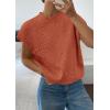 imagePRETTYGARDEN Womens 2026 Spring Sweater Vest Trendy Flower Knit Short Sleeve Cute Pullover Tank Tops Summer Fashion ClothingBurnt Orange