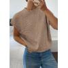 imagePRETTYGARDEN Womens 2026 Spring Sweater Vest Trendy Flower Knit Short Sleeve Cute Pullover Tank Tops Summer Fashion ClothingGrey Khaki