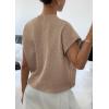 imagePRETTYGARDEN Womens 2026 Spring Sweater Vest Trendy Flower Knit Short Sleeve Cute Pullover Tank Tops Summer Fashion ClothingGrey Khaki