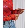 imagePRETTYGARDEN Womens Long Sleeve Going Out Tops 2026 Spring Y2K Clothes Mesh Floral Fitted Shirts Date Night OutfitFloral Orange Red