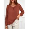 imagePRETTYGARDEN Womens Long Sleeve Shirts Lace Tops 2026 Spring Fashion Outfits Dressy Casual Blouses Work ClothesBrick Red