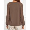 imagePRETTYGARDEN Womens Long Sleeve Shirts Lace Tops 2026 Spring Fashion Outfits Dressy Casual Blouses Work ClothesLight Brown