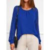 imagePRETTYGARDEN Womens Long Sleeve Shirts Lace Tops 2026 Spring Fashion Outfits Dressy Casual Blouses Work ClothesRoyal Blue