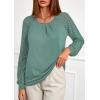 imagePRETTYGARDEN Womens Long Sleeve Shirts Lace Tops 2026 Spring Fashion Outfits Dressy Casual Blouses Work ClothesSage Green