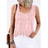 imagePRETTYGARDEN Womens Tank Tops 2026 Summer Button Down Shirts Embroidered Eyelet Dressy Casual Blouses Beach Vacation ClothesPink