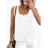 imagePRETTYGARDEN Womens Tank Tops 2026 Summer Button Down Shirts Embroidered Eyelet Dressy Casual Blouses Beach Vacation ClothesWhite