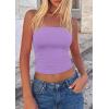 imagePRETTYGARDEN Womens Tube Top 2026 Summer Going Out Tops Strapless Y2K Bandeau Spring Fitted Shirts Beach Vacation ClothesPurple