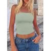 imagePRETTYGARDEN Womens Tube Top 2026 Summer Going Out Tops Strapless Y2K Bandeau Spring Fitted Shirts Beach Vacation ClothesSage Green