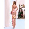 imagePRETTYGARDEN Bodycon Long Dresses for Women 2026 Strapless Tube Summer Floral Maxi Dress Sleeveless Back Slit Beach OutfitsFloral Apricot Leopard