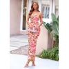 imagePRETTYGARDEN Bodycon Long Dresses for Women 2026 Strapless Tube Summer Floral Maxi Dress Sleeveless Back Slit Beach OutfitsFloral Apricot Leopard