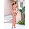 imagePRETTYGARDEN Bodycon Long Dresses for Women 2026 Strapless Tube Summer Floral Maxi Dress Sleeveless Back Slit Beach OutfitsFloral Apricot Leopard