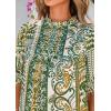 imagePRETTYGARDEN Floral Tops for Women Blouses Dressy Casual 2026 Summer Trendy Outfits Boho Pleated Short Sleeve ShirtsFloral Army Green