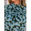 imagePRETTYGARDEN Floral Tops for Women Blouses Dressy Casual 2026 Summer Trendy Outfits Boho Pleated Short Sleeve ShirtsFloral Blue Yellow