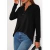 imagePRETTYGARDEN Long Sleeve Shirts for Women 2026 Spring Fashion Clothing Henley Tops Trendy Dressy Casual Blouses Work OutfitsBlack