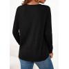 imagePRETTYGARDEN Long Sleeve Shirts for Women 2026 Spring Fashion Clothing Henley Tops Trendy Dressy Casual Blouses Work OutfitsBlack