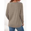 imagePRETTYGARDEN Long Sleeve Shirts for Women 2026 Spring Fashion Clothing Henley Tops Trendy Dressy Casual Blouses Work OutfitsKhaki