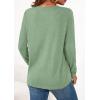 imagePRETTYGARDEN Long Sleeve Shirts for Women 2026 Spring Fashion Clothing Henley Tops Trendy Dressy Casual Blouses Work OutfitsLight Green