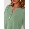 imagePRETTYGARDEN Long Sleeve Shirts for Women 2026 Spring Fashion Clothing Henley Tops Trendy Dressy Casual Blouses Work OutfitsLight Green
