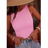 imagePRETTYGARDEN Sleeveless Tops for Women 2026 Summer Ribbed Tank Top Fitted Shirts Basic Tees Cute Spring Going Out Y2k ClothesLight Pink
