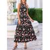imagePRETTYGARDEN Summer Halter Dresses for Women 2026 Vacation Outfits Sleeveless Polka Dot Sundress Wedding Guest Maxi DressFloral Black Pink