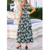 imagePRETTYGARDEN Summer Halter Dresses for Women 2026 Vacation Outfits Sleeveless Polka Dot Sundress Wedding Guest Maxi DressFloral Brown Blue