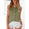 imagePRETTYGARDEN Sweater Vest Women 2026 Summer Sleeveless Cardigans Trendy Knit Vest Top Button Down Spring Sweater TopsArmy Green