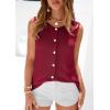 imagePRETTYGARDEN Sweater Vest Women 2026 Summer Sleeveless Cardigans Trendy Knit Vest Top Button Down Spring Sweater TopsBurgundy