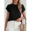 imagePRETTYGARDEN Womens 2026 Spring Fashion Sweater Vest Business Casual Crochet Tops Cap Sleeve Knit Shirt Beach Summer OutfitsBlack
