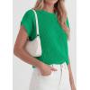 imagePRETTYGARDEN Womens 2026 Spring Fashion Sweater Vest Business Casual Crochet Tops Cap Sleeve Knit Shirt Beach Summer OutfitsLight Green
